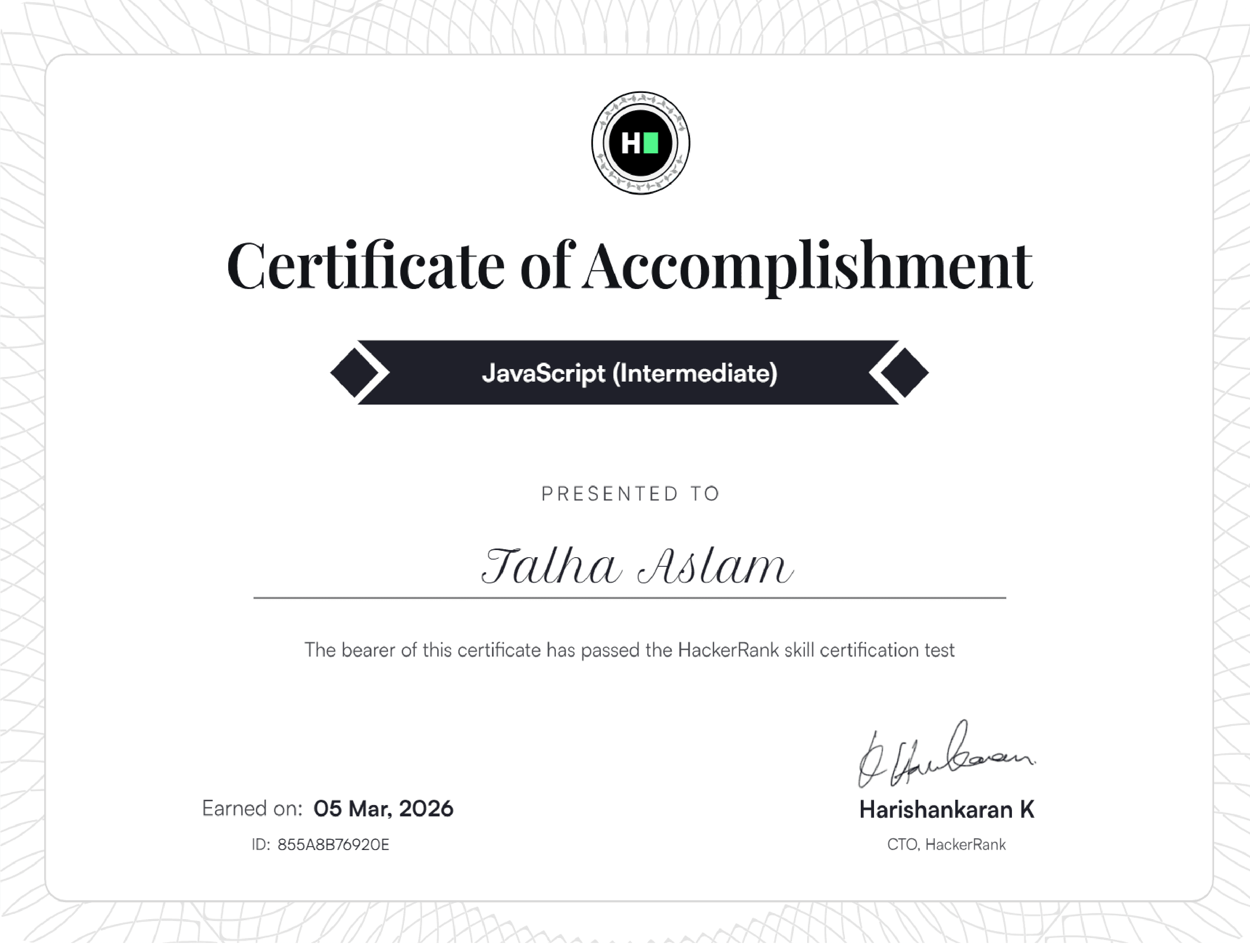 JavaScript (Intermediate)