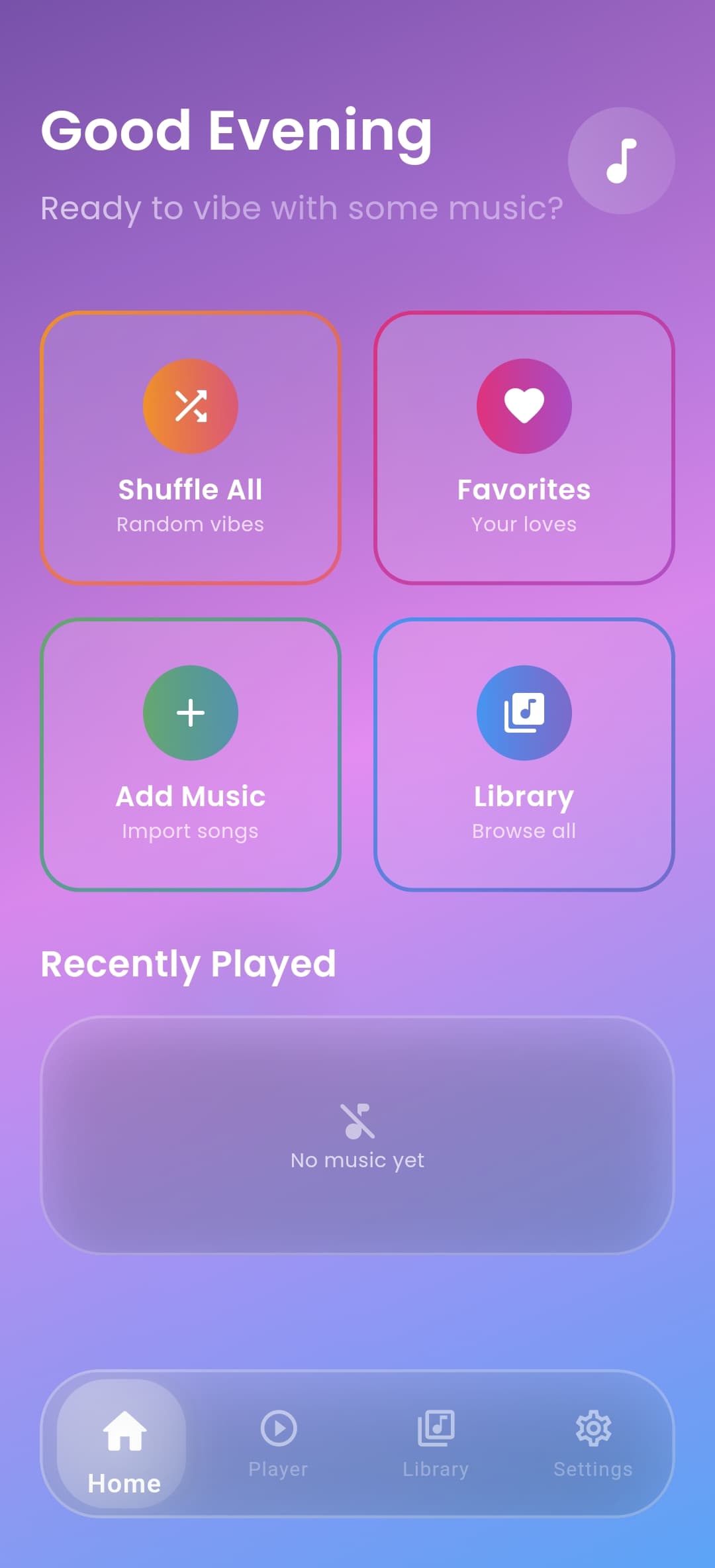 Modern Music Player App